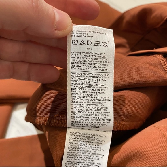 Athleta Stellar Skinny Trouser pant in Ancient Mahogany size 0 - Picture 8 of 8